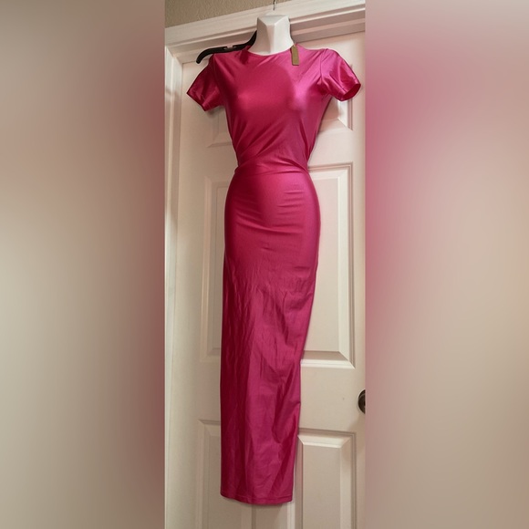 SOLD❗️❗️ NWT: SKIMS - SHINE JERSEY LONG DRESS - Picture 2 of 7